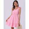 INSPIRE CHIC Women's Summer Sleeveless Cami Adjustable Strap Mini Beach Sundress - 2 of 4