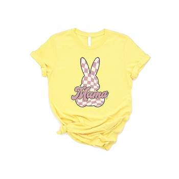 Simply Sage Market Women's Checkered Bunny Mama Short Sleeve Graphic Tee