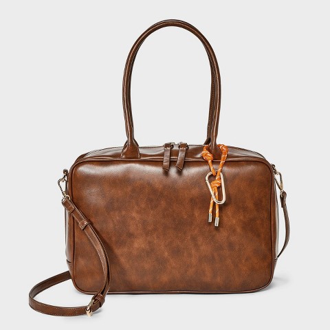 Universal Thread Sport Cord Medium Satchel HandBag - Universal Thread™ Brown