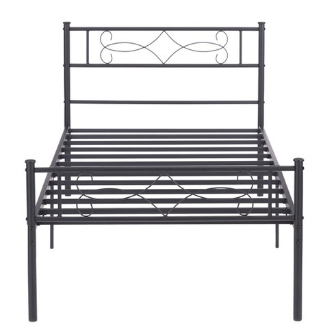 VECELO Modern Bed Frame Metal Platform Bed with Headboard & Footboard, Underbed Storage No Box Spring Needed - image 1 of 4