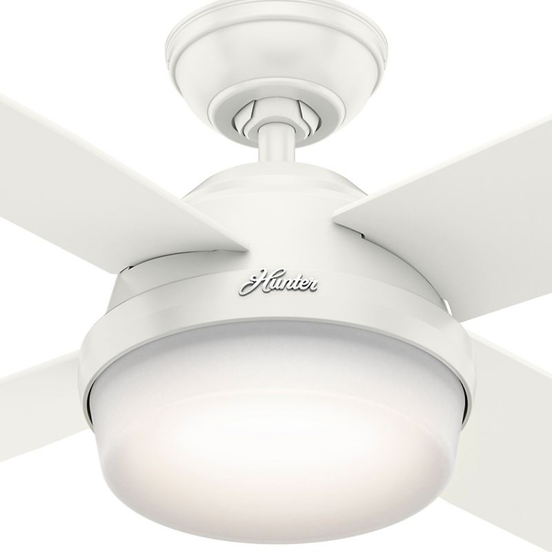 52" Dempsey Damp Rated Ceiling Fan with Remote (Includes LED Light Bulb) - Hunter Fan, 4 of 12