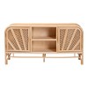 bali & pari Carabella Natural Rattan 2 Door Storage Cabinet Natural: Fixed Shelves, No Assembly Required - image 4 of 4