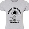 Women's - Peanuts - Sally Sorry For Being Perfect Fitted Graphic T-Shirt - 2 of 4