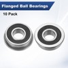 Unique Bargains Chrome Steel Rubber Shielded Flanged Ball Bearing - 4 of 4