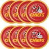 24ct Kansas City Chief Football Dessert Plates - 2 of 3
