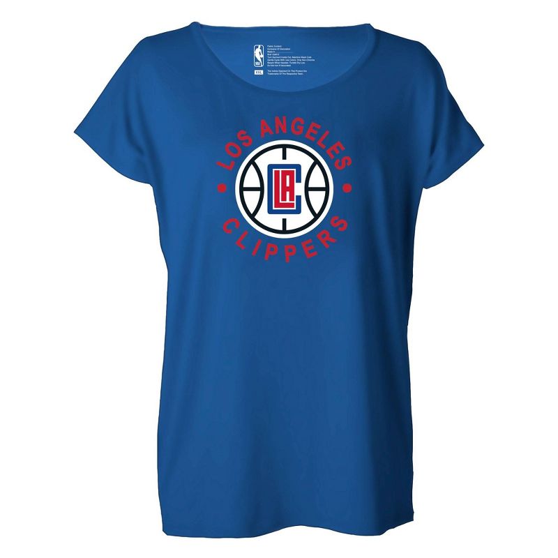 NBA Los Angeles Clippers Women&#39;s Dolman Shirt Sleeve T-Shirt, 1 of 5