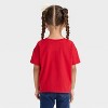 Toddler Girls' Short Sleeve Relaxed T-Shirt - Cat & Jack™ Red - 3 of 4
