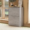 Famapy Gray Entryway Shoe Cabinet With Flipped Drawers Dresser Chest - 2 of 4