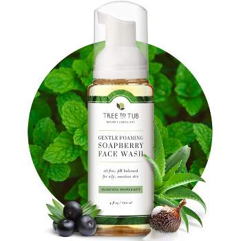 Tree To Tub Sensitive Skin Face Wash for Oily or Combination Skin - Gentle Tea Tree Face Cleanser for Women & Men w/ Organic Aloe Vera