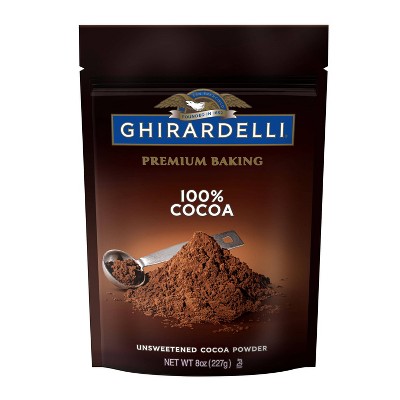 GHIRARDELLI Premium Baking 100% Cocoa Unsweetened Cocoa Powder - 8oz
