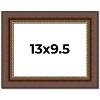 PosterPalooza | Photo Size Traditional Brown Picture Frame - UV Acrylic, Foam Board Backing, Hanging Hardware - 2 of 4