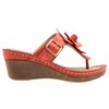 GC Shoes Flora Flower Comfort Slide Wedge Sandals - 2 of 4