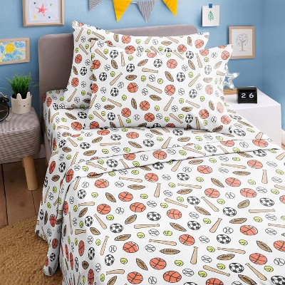 Kids 4 Piece Bed Sheet Set - Cute & Cozy Wrinkle-Resistant with Vibrant Designs - CGK Linens.