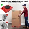 Machinery Dolly Heavy Duty - 4 Piece Set 6 T Industrial Steel Mover with 360¡ã Rotation Anti-Skid Cover & PU Wheels for Workshop/Warehouse - 2 of 4