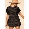 Women's Flutter Merrow Babydoll Blouse - Sugarfox - 2 of 2