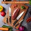 Knife Set, 14-Piece Kitchen Knife Set, High Carbon Stainless Steel Knives for Kitchen with Durable Knife Block - 3 of 4