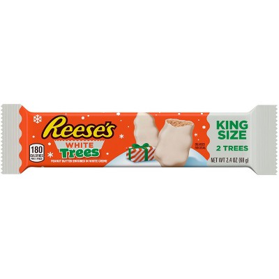 Reese's Holiday Peanut Butter White Tree King Size - 2.4oz/2ct