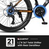 Gulches 26-Inch Mountain Bicycles with 21-Speed Shimano Gears - Black+Orange - 4 of 4