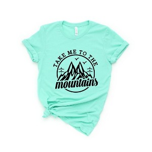 Simply Sage Market Women's Take Me To The Mountains Circle Short Sleeve Graphic Tee - 1 of 4