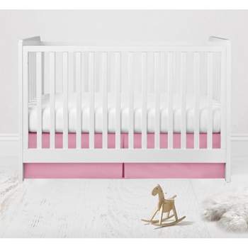 Bacati - Solid Crib/Toddler Bed Skirt - Pink