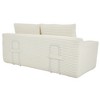 Vynxaria Loveseat Sofa with Memory Foam & Steel Frame - No Assembly, Convertible Design - 3 of 4