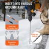 VEVOR Driveway Markers,100PCS 48inch,0.4 inch Diameter,Fiberglass Poles Snow Stakes with Reflective Tape,12"Steel Drill Bit & Protection Gloves,Orange - 4 of 4