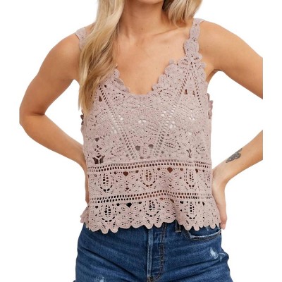 Women's Crochet Cami Top - BluIvy