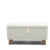 NicBex Modern Pull-Open Top Comfy Boucle Ottoman Bench with Storage,Upholstered Storage Ottoman for Bedroom,Entrance - 3 of 4