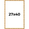 PosterPalooza | 27x40 Bamboo Picture Frame, UV Acrylic, 4 Finishes - Brown, Black, Gold, and Natural - 2 of 4