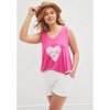ellos Plus Size French Terry Drawstring Shorts - 4 of 4