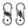 Nite Ize S-Biner MicroLock, Locking Key Holder, Stainless Steel, 6 Count (3 Pack) - image 2 of 4