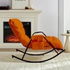 Mjkone Adjustable Widen Rocking Chair,Modern Lounge Nursery with Iron Frame - 3 of 4