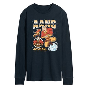 Men's - Avatar: The Last Airbender - Aang Collage Long Sleeve Graphic T-Shirt - 1 of 4