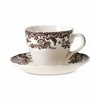 Spode Woodland English Heritage Fine Earthenware Teacup & Saucer - Holiday Drinkware, Serve Coffee or Tea with 7 oz, Dishwasher, Microwave Safe - 3 of 4