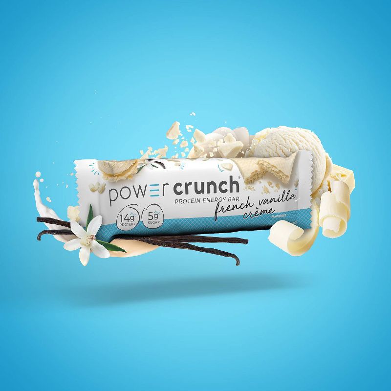 Power Crunch Wafer 14g Protein Energy Bar - French Vanilla Cream - 5pk, 4 of 8
