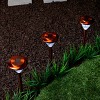 Alpine Corporation 4pk Stainless Steel Solar LED Outdoor Path Lights Copper: No Assembly, Weather-Resistant, AA Battery Included - 2 of 4