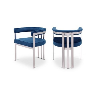 Meridian Furniture,Marcello Velvet Dining Chair, Set of 2