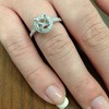 Pompeii3 3/8ct Halo Engagement Ring Setting 14K White Gold - Size 7 - 4 of 4