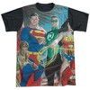 Men's JLA League Of Heroes Short Sleeve Costume T-Shirt - 2 of 4