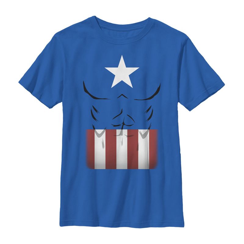 Boy's Marvel Halloween Captain America Costume T-Shirt, 1 of 5