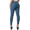 YMI Women's Hyper Stretch Mid-Rise 5 Pocket Slim Fit Skinny Jeans - 4 of 4