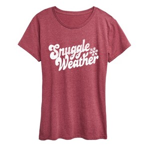 Women's - Instant Message - Snuggle Weather Short Sleeve Graphic T-Shirt - 1 of 4