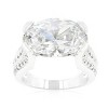 Slickblue Glamorous 22.5 Ct. Oval Cubic Zirconia Ring for Women - Perfect for Engagement & Classic Style, Size 5-10 - 2 of 4