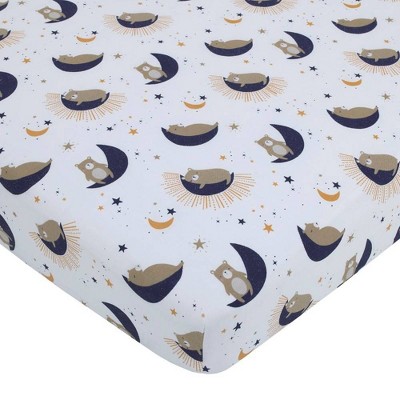 NoJo Goodnight Sleep Tight All Over Print Crib Sheet