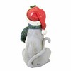 Jim Shore 4.25 In Christmas Cat Mini Santa Hat Christmas Animal Statues - 2 of 3