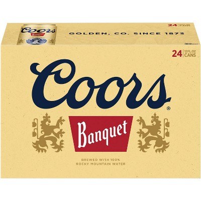 Coors Banquet Beer - 24pk/12 fl oz Cans