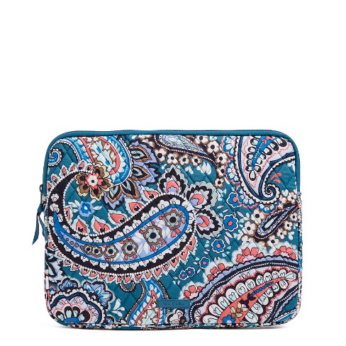 Vera Bradley Women s Outlet Cotton Laptop Sleeve Haymarket Paisley Jewel Target