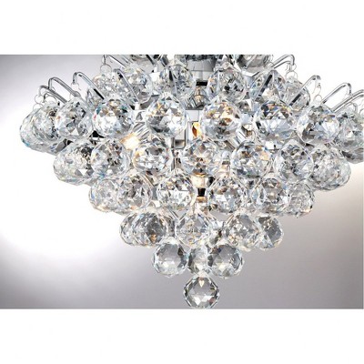 Bordeaux Mini 11.75" Polished Chrome Crystal Pendant Light