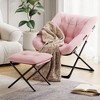 Whizmax Saucer Chair, Plush Comfy Seat with Non-Slip Base for Teens & Adults, XL Foldable Lounge Chair for Bedroom/Dorm, Accent Chair - 4 of 4