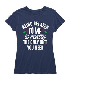 Women's - Instant Message - Being Related To Me Short Sleeve Graphic T-Shirt - 1 of 4